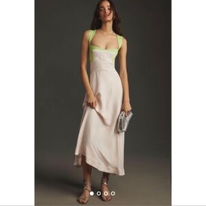 Sleeveless Seamed Slip Midi
Dress Maeve
